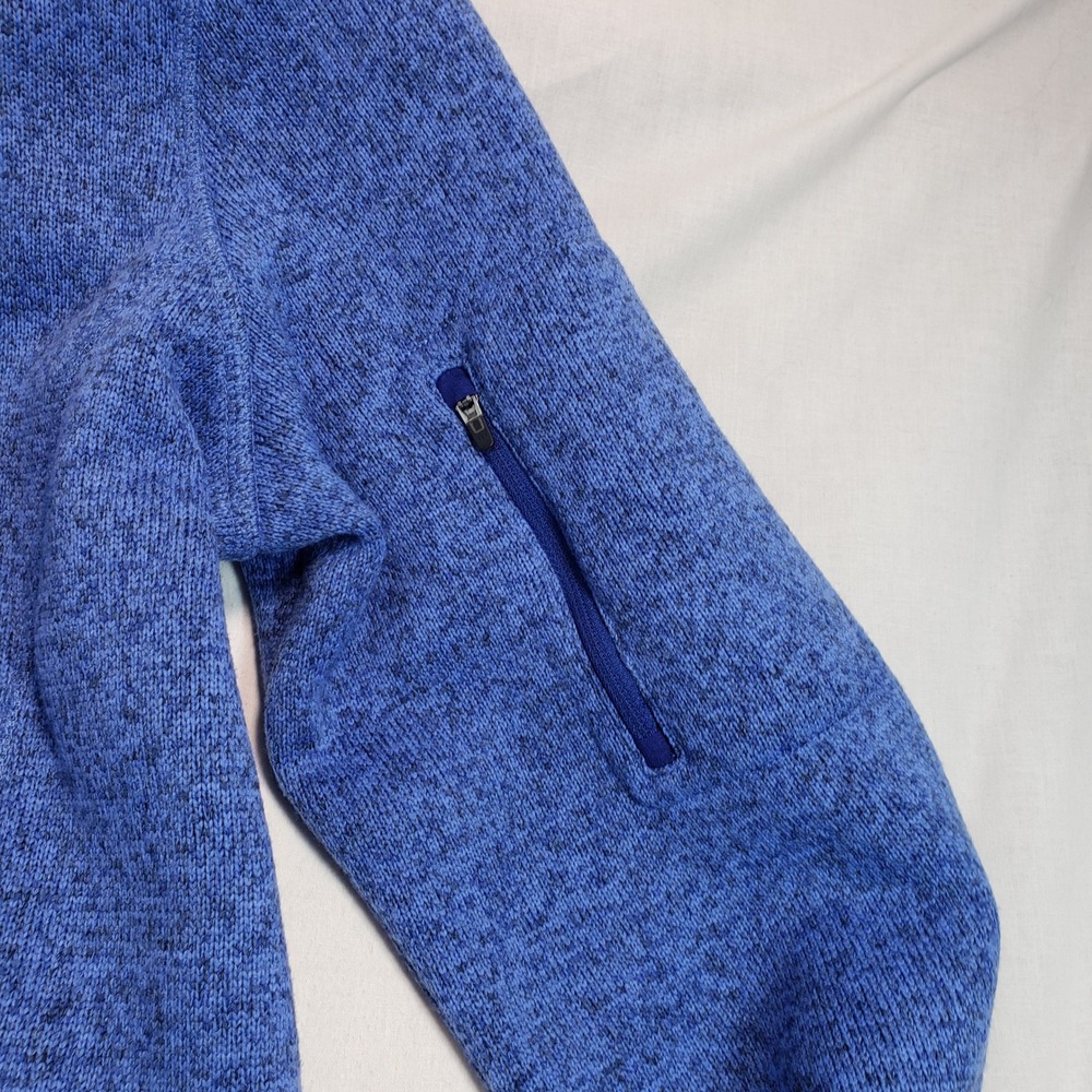 L.L. Bean Women Sweater Fleece Full Zip Jacket L Tall Blue 512751 - Picture 5 of 8